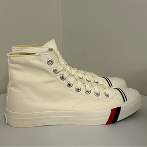Pro Keds Royal Hi Canvas Sneakers Mens Size 8.5 Classic High Top White